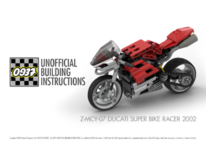 0937 UNOFFICIAL BUILDING INSTRUCTIONS, Z-MCY-07 DUCATI SUPER BIKE RACER 2002