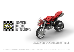 0937 UNOFFICIAL BUILDING INSTRUCTIONS, Z-MCY-08 DUCATI STREET BIKE