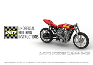 0937 UNOFFICIAL BUILDING INSTRUCTIONS, Z-MCY-13 SPORTSTER CLUBMAN RACER