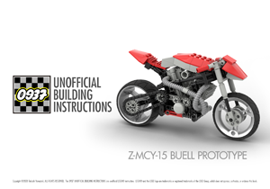 0937 UNOFFICIAL BUILDING INSTRUCTIONS, Z-MCY-15 BUELL PROTOTYPE